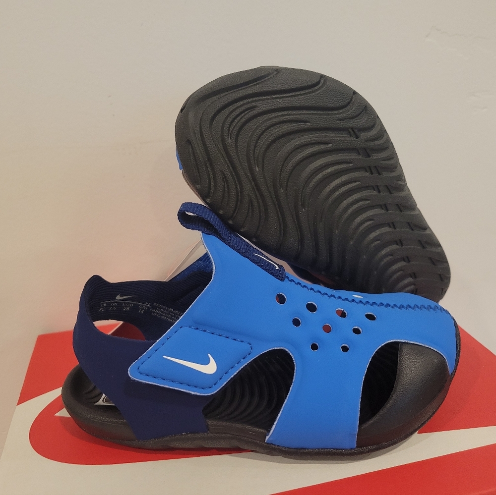 Nike Sunray Protect 2 Water Sandals Baby Size 10c Blue Outdoor 943827 403